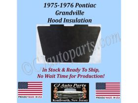NEW 1975 1976 PONTIAC GRANDVILLE HOOD INSULATION - 1/2" THICK - PON-HIN-170